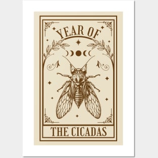 Year of the Cicadas 2024 - Tarot Card - Brood XIX Brood XIII Posters and Art